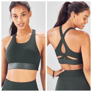Fabletics Ella High Support Sports Bra Everglade